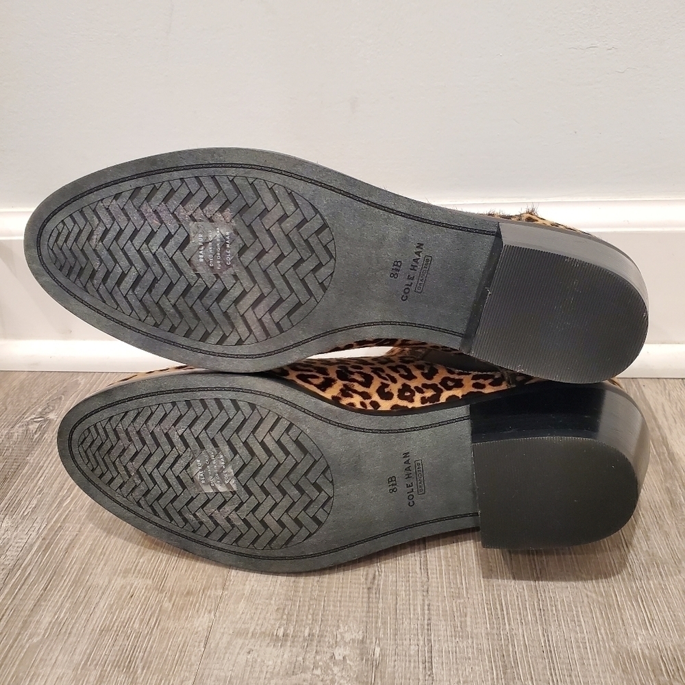 NEW Cole Haan Gia Animal Print Ankle Boots - Picture 8 of 10